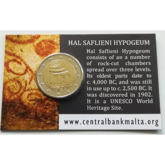 Malta 2022 -  Coincard 2 Euro HAL SAFLIENI HYPOGEUMĦAL