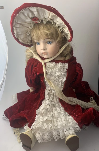 Beautiful vintage 24” French Bru  jn 11 reproduction, bisque doll