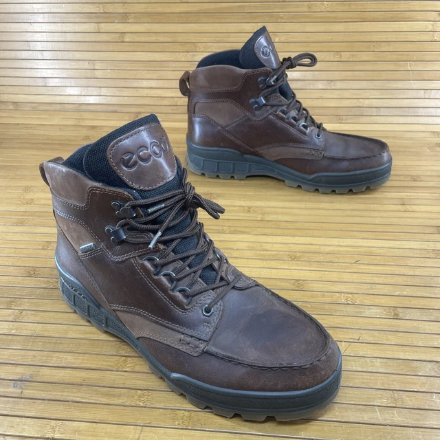 Track 25 Boot ECCO TRACK 25 Gore-Tex Boots Men's 44 US 10.5 Brown Leather Waterproof ...