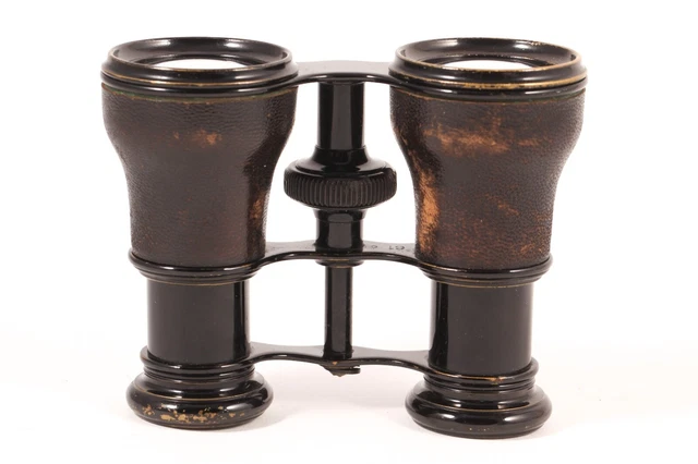 Antique French Leather Brass Opera Glasses Lemaire Fabt Paris 19th Century 1880
