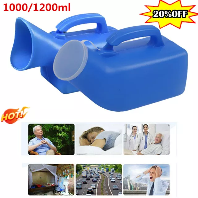 1000ml Portatile Donna Uomo Auto Orinatoio Bottiglia Urina Toilette Campeggio Viaggio Pipì UKS
