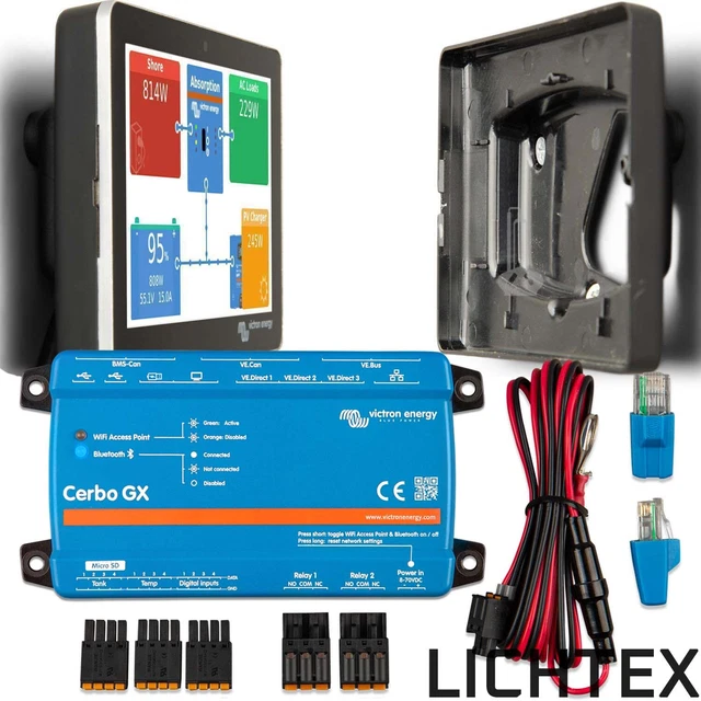 VICTRON ENERGY CERBO GX Set mit Touch 50 70 Display und Wall Mount EUR