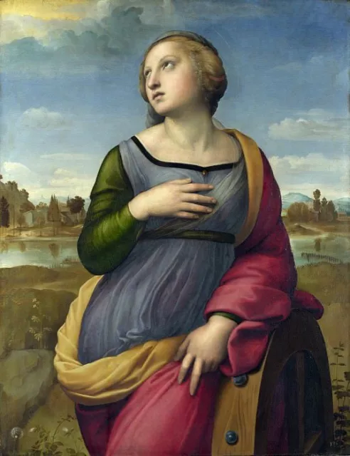 36"Home Decor art Handmade Saint Catherine of Alexandria oil painting on canvas