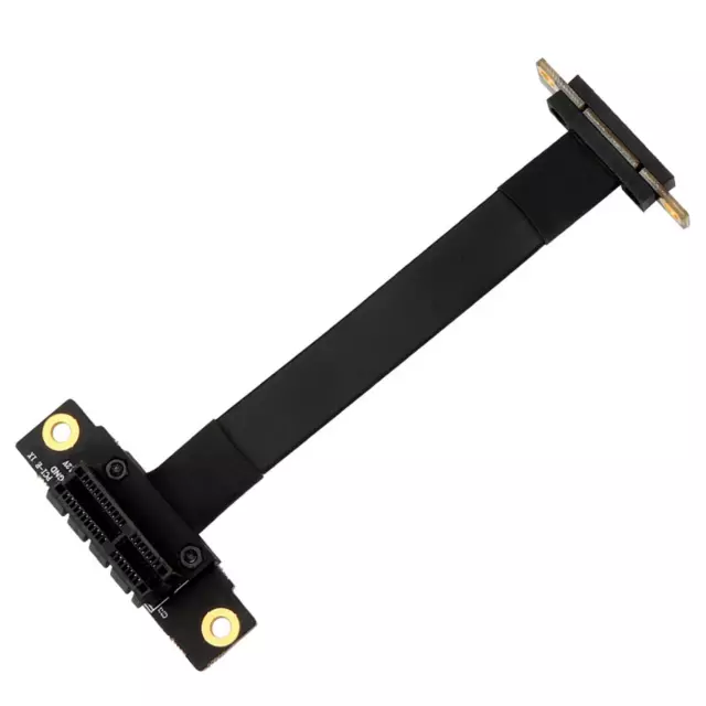 PCIE X1 Riser Cable Dual 90 Degree Right Angle PCIe 3.0 x1 to x1 Extension Cable