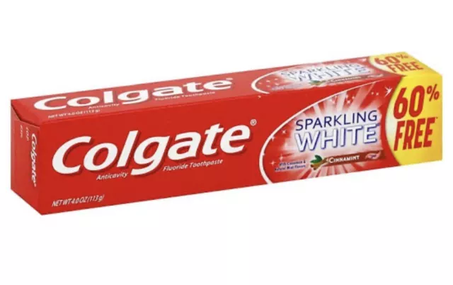 Colgate Sparkling White Cinnamon Mint Cinnamint Toothpaste 4.0oz / 113g