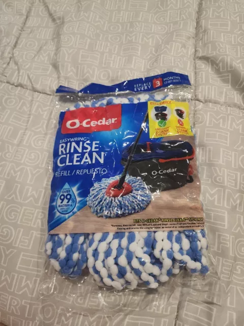 Recarga de microfibra fregona giratoria O-Cedar EasyWring RinseClean, paquete de 1, azul