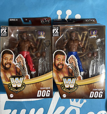 WWE Legends 12 Junkyard Dog 2x regular & Chase 2021  red & blue . Box Dmg