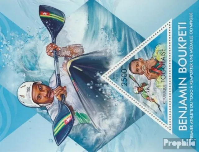 Briefmarken Togo  Mi Block 844 postfrisch Wassersportarten