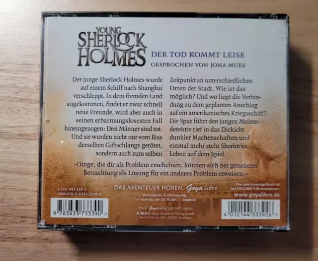 Hörbuch - Young Sherlock Holmes - Der Tod kommt leise -  Teil 5 von Andrew Lane 2