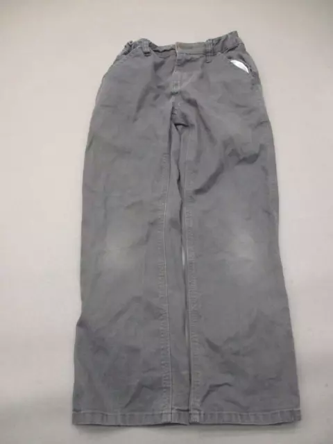 Carhartt Size 10 Boys Gray Cotton Blend Straight Leg Pants 7Gr4