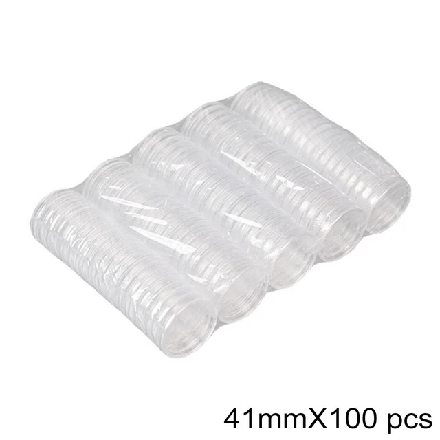 Protégez votre collection boîtes rondes en plastique capsules pour pièces de