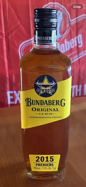 Bundaberg Rum Cowboys 2015 Premiers Bottle 700ml