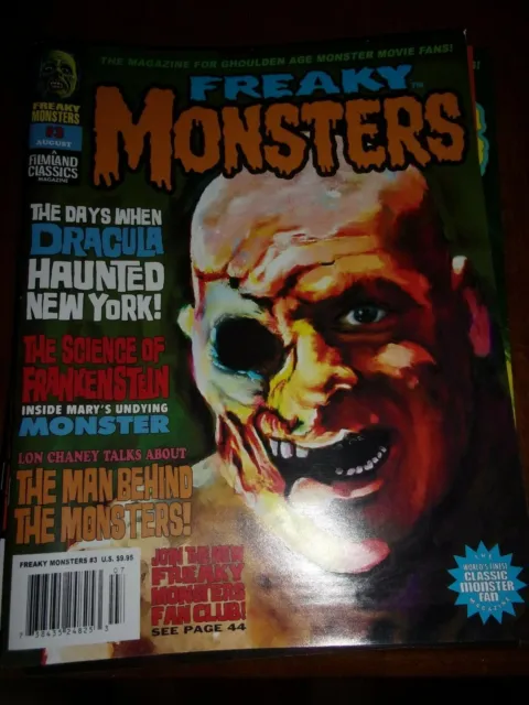 Freaky Monsters Magazine - #3 - In Near Mint Condition - Bagged And Boarded!
