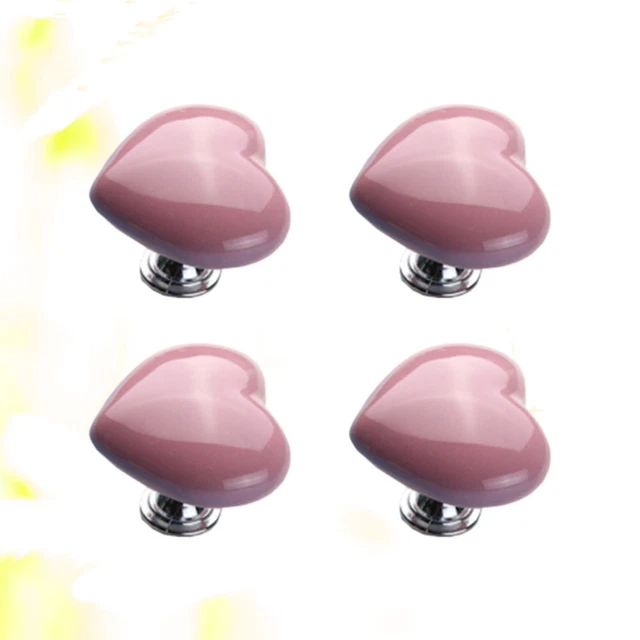 4 Pcs Ceramic Dresser Knobs Kitchen Knobs White Dresser Knobs Single Hole 2
