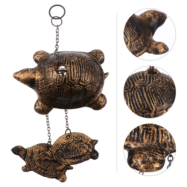 Vintage Tortoise Design Windspiel Eisen Hängende Anhänger Langlebige Wohnkultur