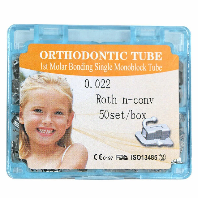 Tube Buccal Orthodontique AZDENT Roth 0.022 – Base Maille Pour Molaire, 1ère Molaire