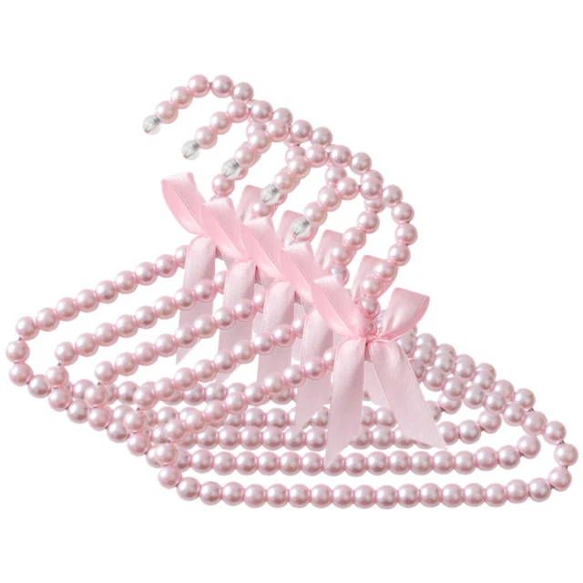 5pcs petits cintres de perle délicats cintres de vêtements de bébé