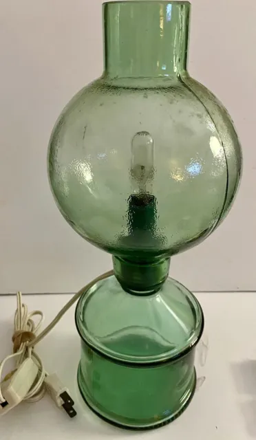 Green Glass Globe Light By Cevin