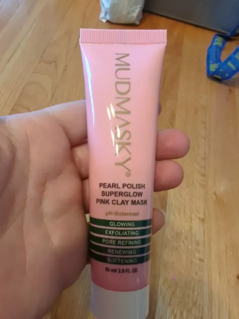 Máscara de arcilla rosa esmalte de perlas Mudmasky 2 Fl Oz