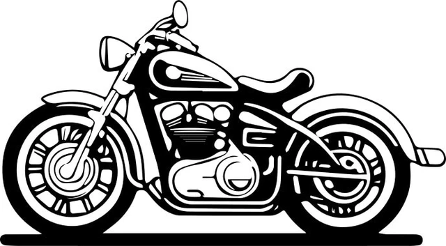 Big Bike SVG Clipart for Impactful Designs, SVG Files, Digital, Logo Making