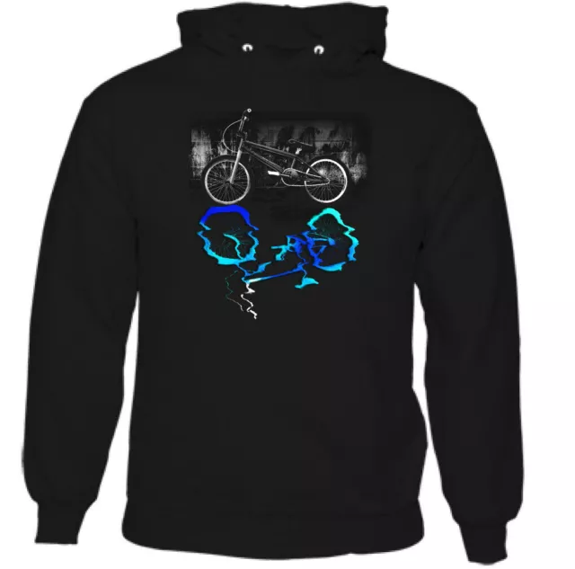 Bicycle Reflection Mens Funny Cycling Hoodie Mountain Bike Road Racer BMX Top