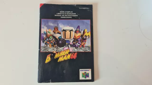 Manuel Notice Bomberman Nintendo 64 FAH Mode d'emploi