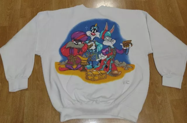 Vintage Y2K Looney Tunes Jerry Leigh Sweatshirt Bugs Bunny Taz Sylvester,1 Size