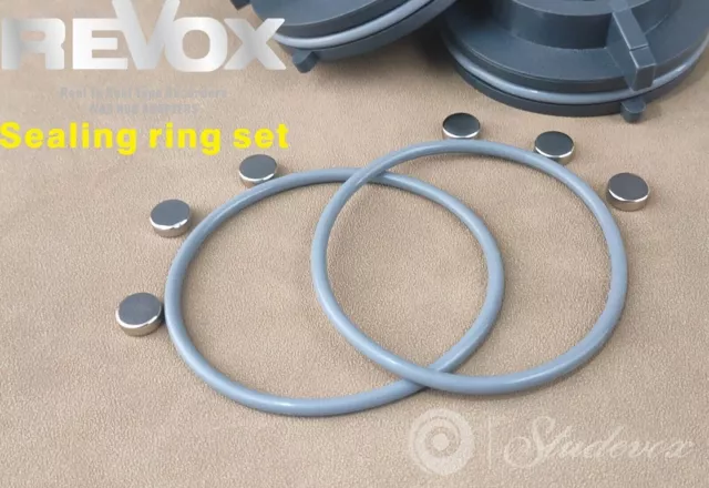 🍁 NEW - Seal Ring 2 O rings and 6 Pucks for Revox Nab Adapter