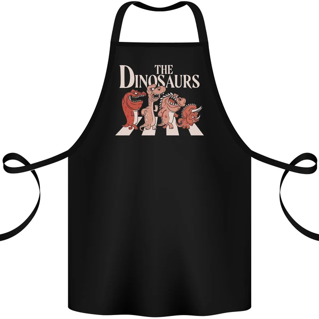 The Dinosaurs Funny T-Rex Music Parody Cotton Apron 100% Organic
