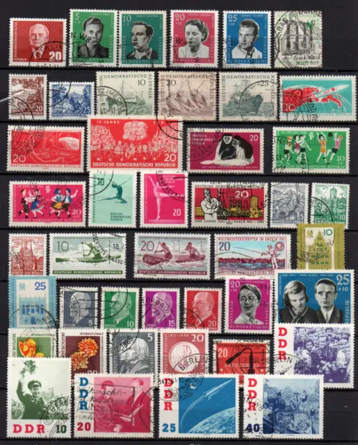Briefmarken  Sammlung DDR 1961 gest. s. Scan