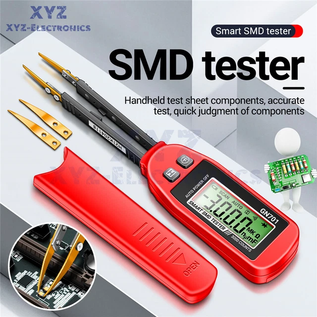 Resistance Capacitance SMD Tester Meter Multimeter Professional Component Tester
