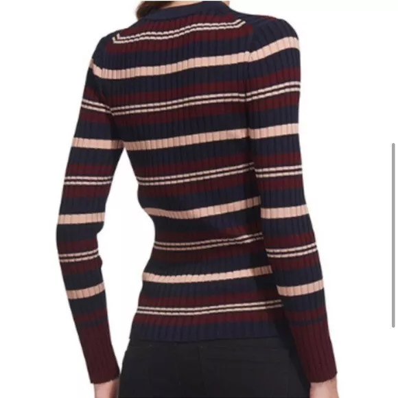 Whistles Multi-Stripe Sweater in Rib Knit 2