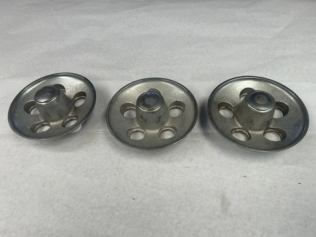 Mopar Small Bolt Pattern Rally Wheel Center Caps 3 Baracuda Dart Duster J18804
