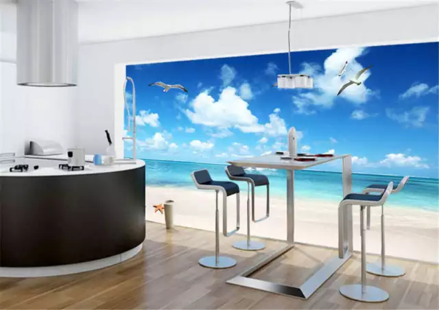 Broad Harmonious Sea 3D Full Wall Mural Photo Wallpaper Printing Home Kids Decor