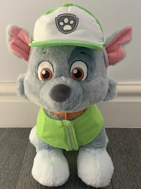Build A Bear Rocky From Paw Patrol With Hat & Vest Soft Plush Toy - Retired