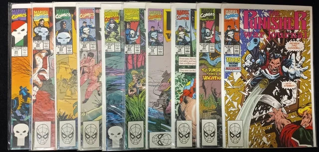 Marvel Comics:  The Punisher War Journal 1990; CB #16 - #25