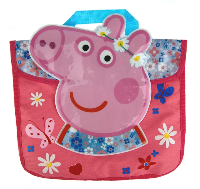 PEPPA PIG 3D Book Bag Back To School Reading Bags Satchels Girls