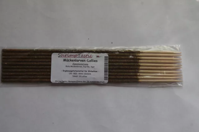 Lecca-lecca gamberetti ST, gamberetti, cibo, larve di zanzara, 10 pezzi, 0,40 euro/unità