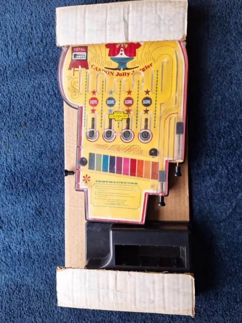 Vintage Boxed Casdon Jolly Juggler Circus Bagatelle Pin Ball 2