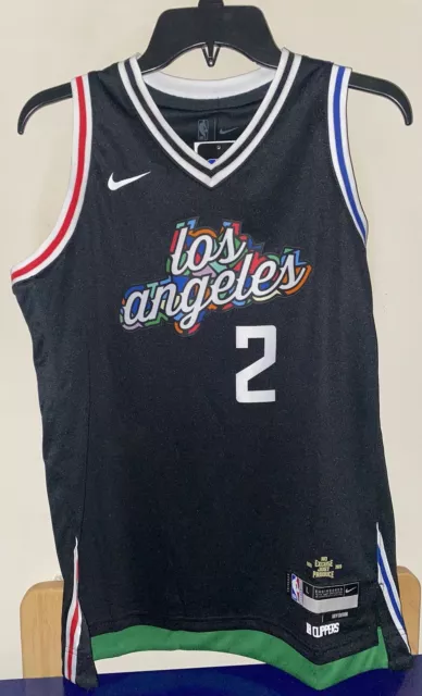 LA Clippers Leonard #2 Nike Youth 2021/22 Swingman Jersey City Edition Sz.  XL