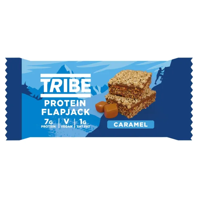 Tribe Protein Flapjack - Caramello 50 g (confezione da 12)