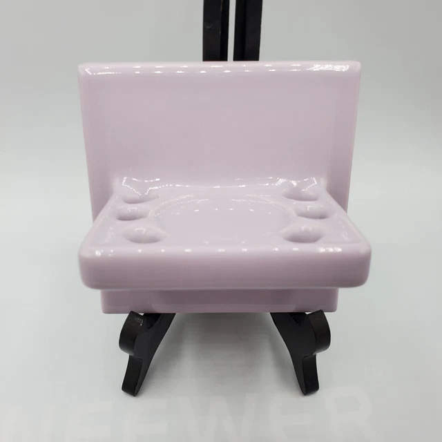 VTG Lavender Lilac Purple Ceramic Tile-In Wall Mount Bathroom Toothbrush Holder