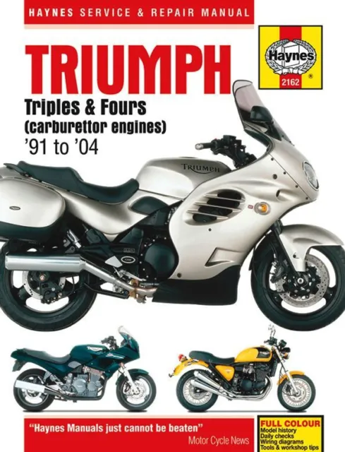 Triples and Fours 91-04 Revue technique Haynes TRIUMPH Anglais Etat - NEUVE POR