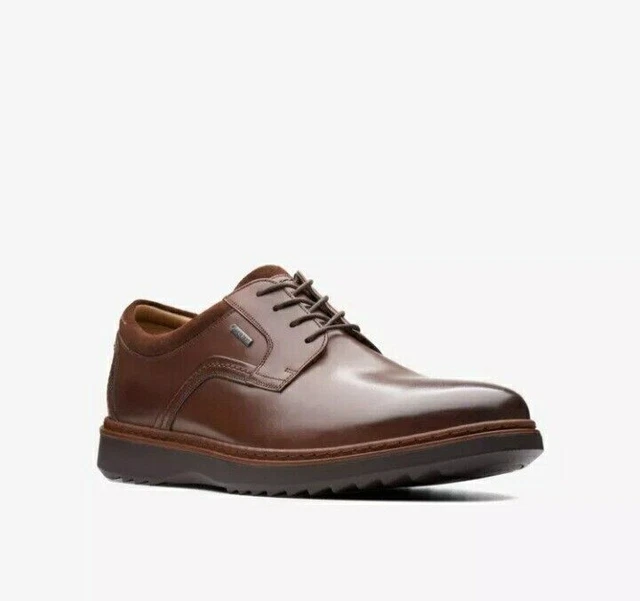 CLARKS BNIB MENS Casual Shoes UN RISE LACE Mahogany Leather UK 7