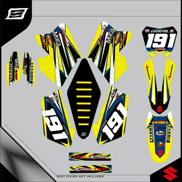 Kit Grafiche SUZUKI Adesivi In Crystal Rm Dal 2003 al 2008