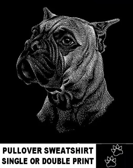 Incredibly Detailed Boxer Art Custom Printed On A Pullover Sweatshirt AB737