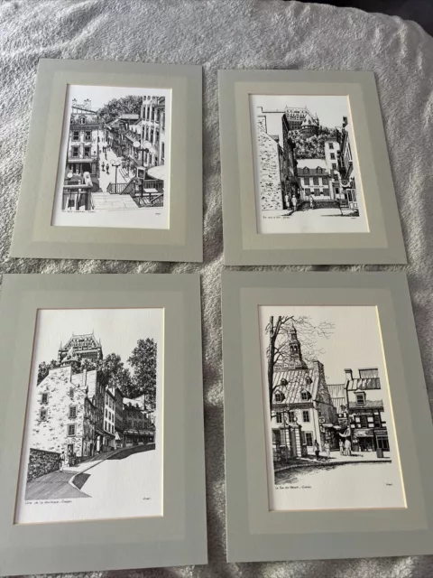 jean phillipe vogel prints quebec X 4 Black And White Etchings