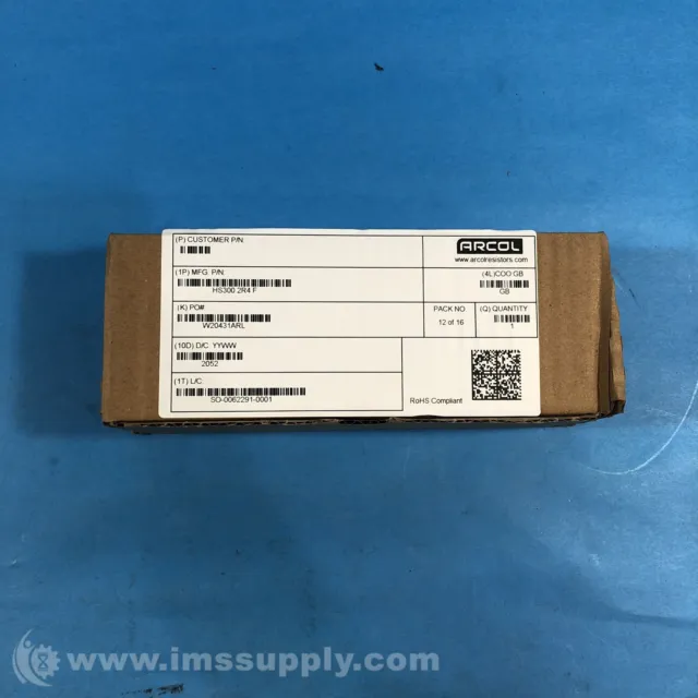 Arcolectric HS300 2R4 F Chassis Mount Resistor FNFP