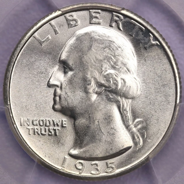 1935-S 25c Washington Quarter - PCGS MS 64