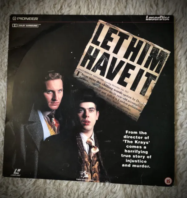 LET HIM HAVE IT -  Laserdisc PAL - Rare Videodisc - Christopher Eccleston